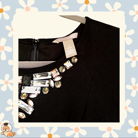 Banana Republic Jewel Neckline Fit and Flare Dress - Picture 9 of 11